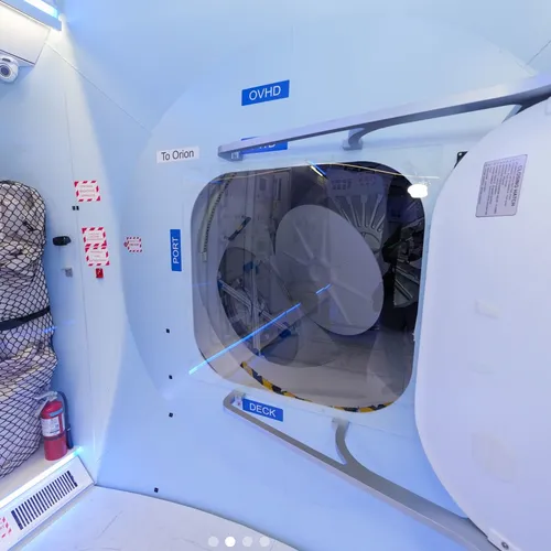 Gateway-Clearance Testing Mockup of Station Airlock Passageway.