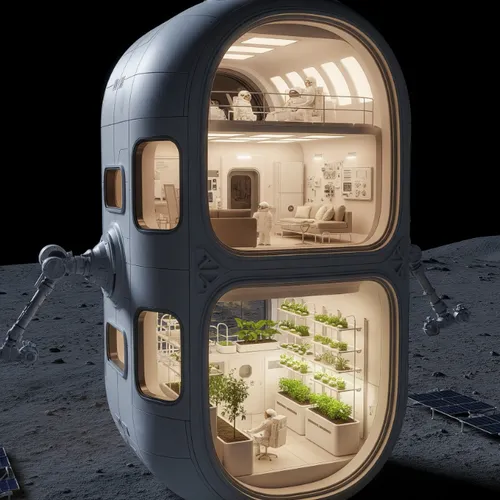 Lunar Smart Adaptive Habitat Design with AI Psychological Monitoring for Crew Adaptive Positive Mental Health